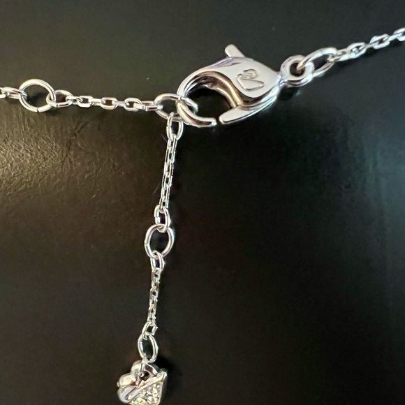 Swarovski Women's Pendant - Swinging Crystal Rhodium Plated - Picture 6 of 9
